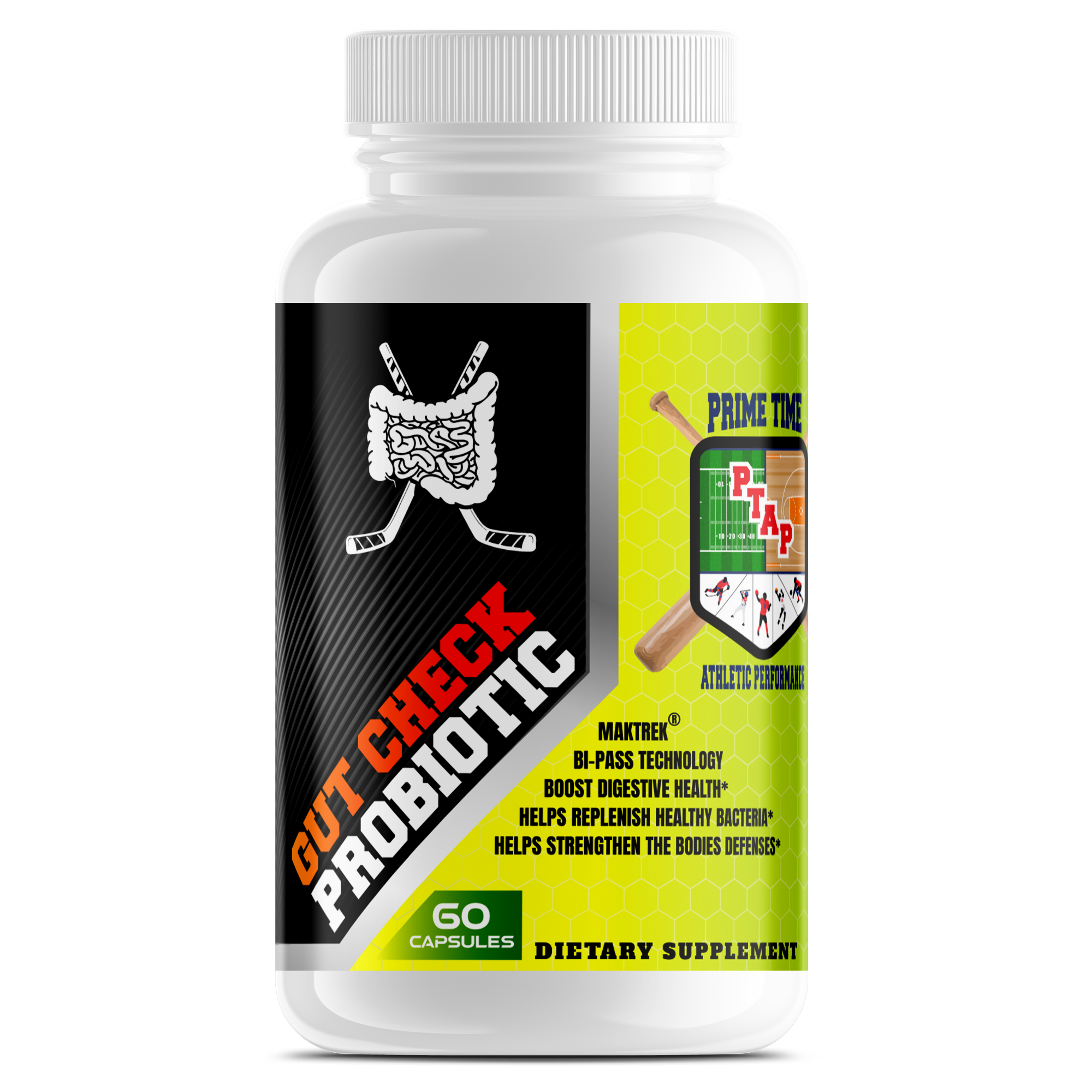 Gut Check Probiotic 40 Billion CFU Prime Time Athletic Performance